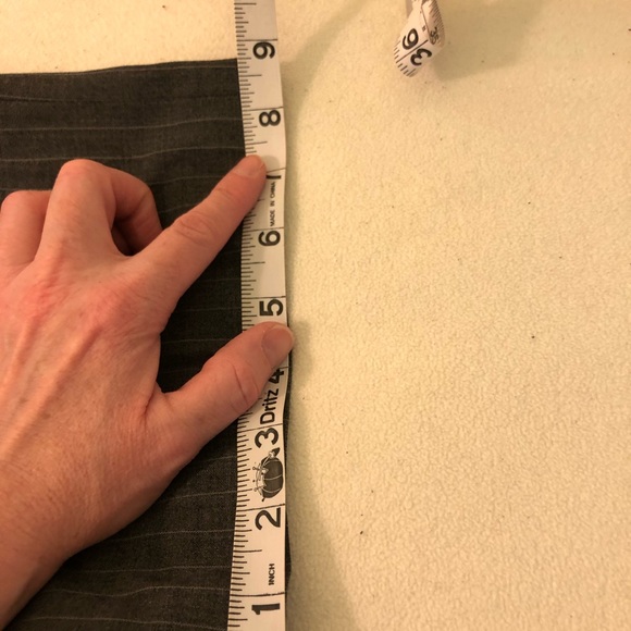 Gap Stretch gray/light gray pinstripe 4A pants. - Picture 6 of 7